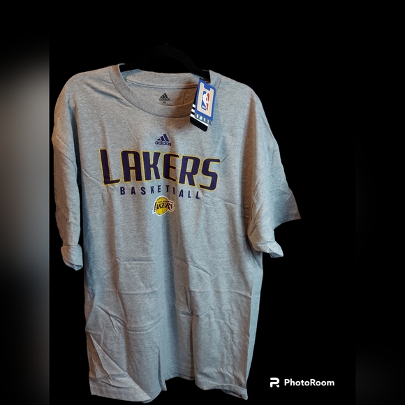 Set of 2 Adidas Lakers Basketball Shirts Men's Size XL NWT - Picture 5 of 8